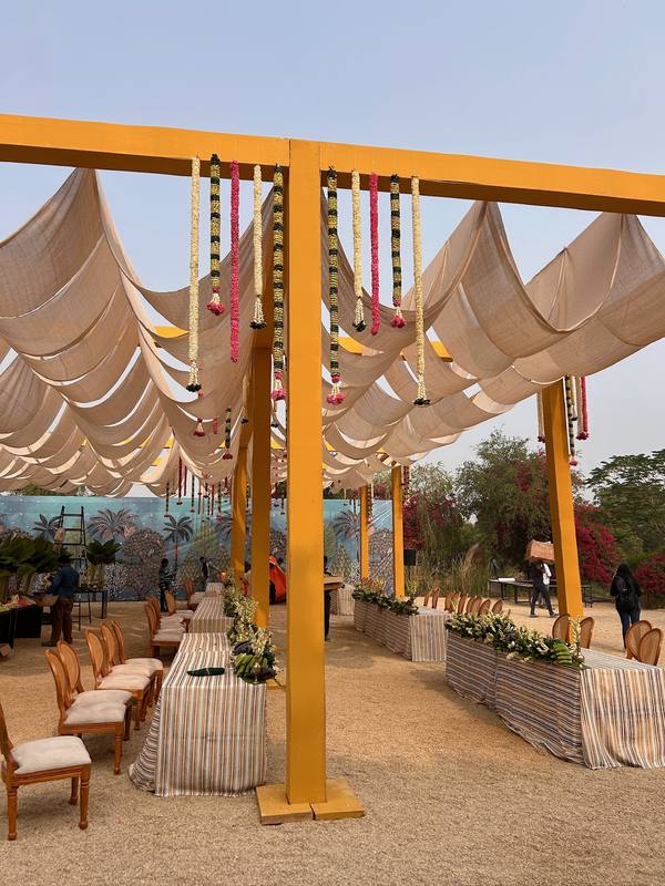 Bombay Tent event setup, photograph 27