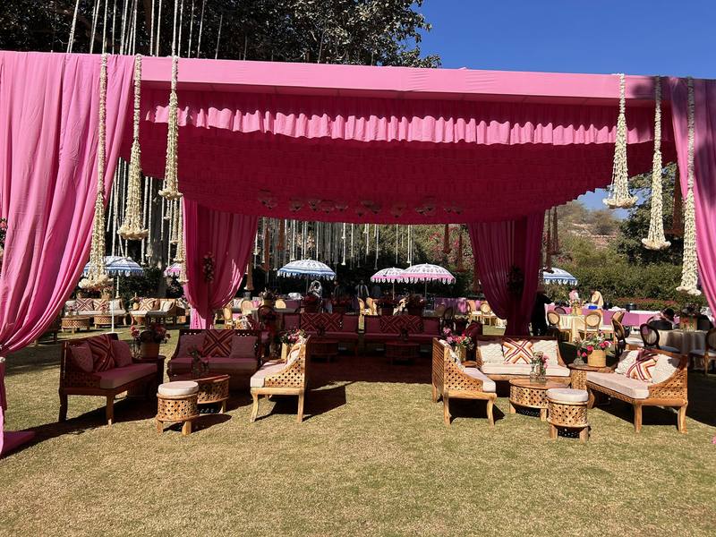 Bombay Tent event setup, photograph 54