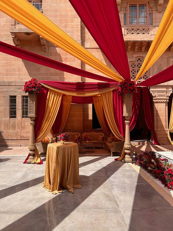 Bombay Tent event setup, photograph 70